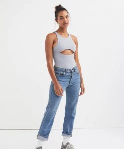 For Love & Leisure Rib Keyhole Bodysuit