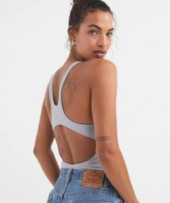 For Love & Leisure Rib Keyhole Bodysuit