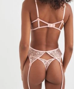 Victorias Secret Delicate Floral Foil Garter