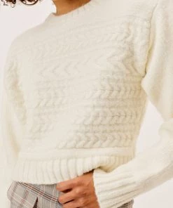 Knitz Sale Dominique Shoulder Pad Sweater