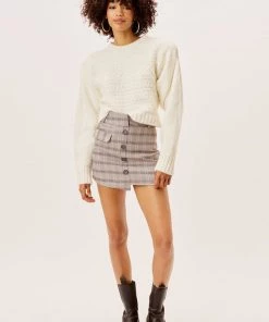 Knitz Sale Dominique Shoulder Pad Sweater