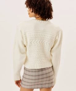 Knitz Sale Dominique Shoulder Pad Sweater