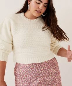 Knitz Sale Dominique Shoulder Pad Sweater