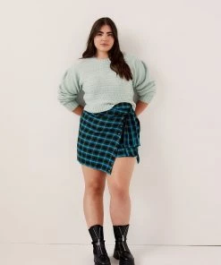 Knitz Dominique Shoulder Pad Sweater Sale