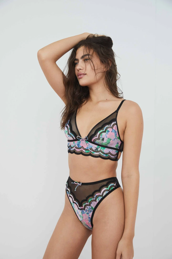 Victorias Secret Lingerie Odette Floral High-waist Thong Panty 4 Victorias Secret Lingerie Odette Floral High-waist Thong Panty