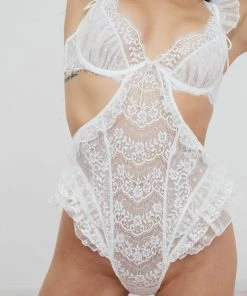 Victorias Secret Delicate Lace Teddy Lingerie