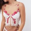 Victorias Secret V-Day Floral Embroidery Bustier Lingerie
