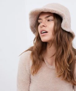 Victorias Secret Faux Mohair Bucket Hat Lingerie