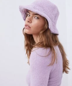 Victorias Secret Faux Mohair Bucket Hat Lingerie