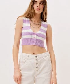 Knitz Sale Maud Crop Sweater Vest