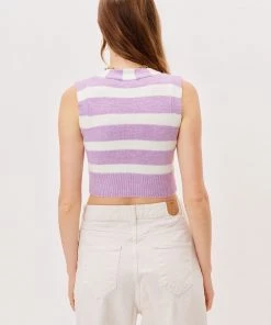 Knitz Sale Maud Crop Sweater Vest