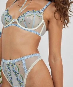 Victorias Secret Midsummer Heart Embroidered High-waist Panty