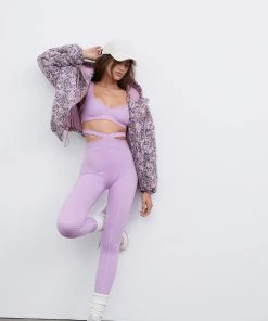 For Love & Leisure Double Strap Waist Legging