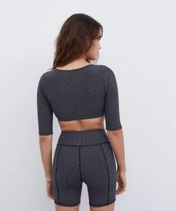 For Love & Leisure Ribbed Bra Top