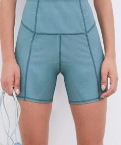 For Love & Leisure Ribbed Biker Shorts