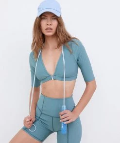 For Love & Leisure Ribbed Bra Top