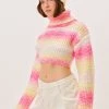 Knitz Sale Rosa Turtleneck Crop Sweater