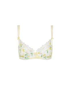 Victorias Secret Lemon Daisy Underwire Bra New