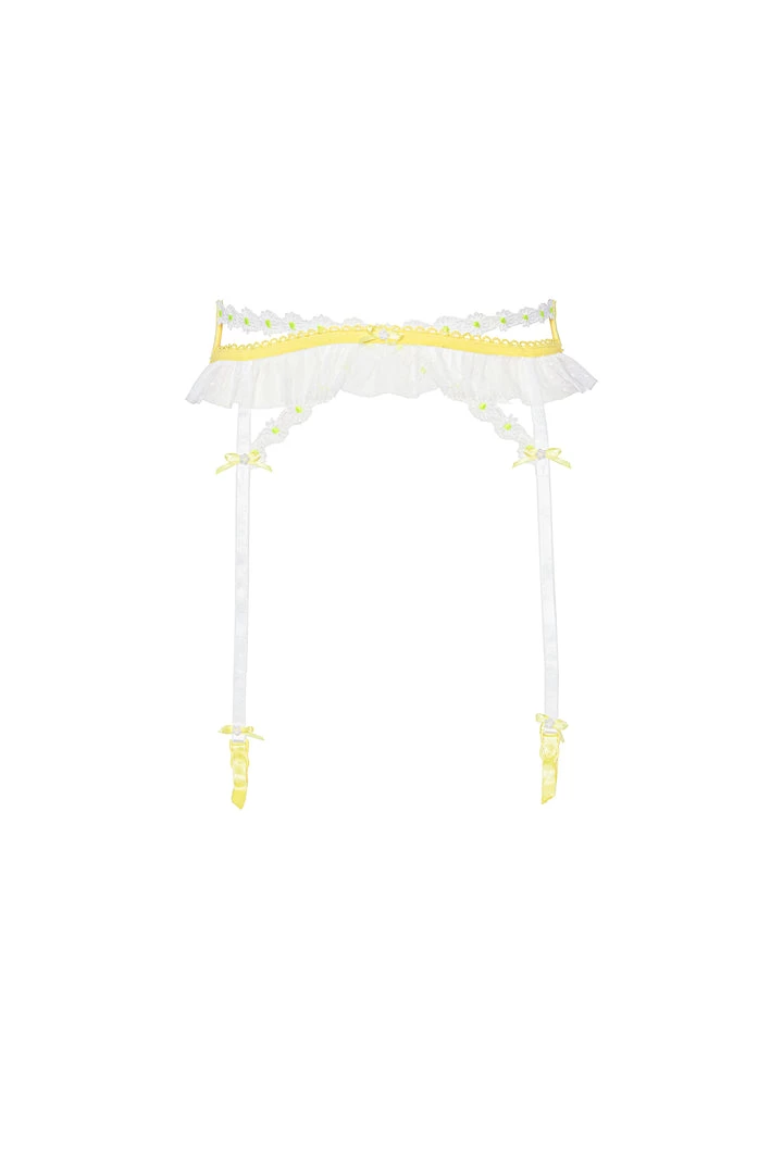 Victorias Secret Lemon Daisy Garter Belt 8 Victorias Secret Lemon Daisy Garter Belt