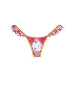 Victorias Secret Plumeria Bouquet Ruffle Thong Panty 9 Victorias Secret Plumeria Bouquet Ruffle Thong Panty