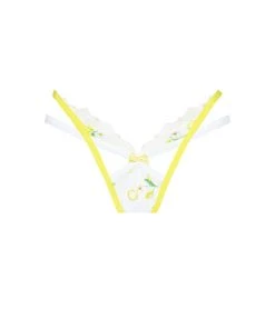 Victorias Secret New Lemon Daisy Thong Panty