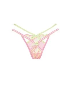 Victorias Secret Hugging Hearts Embroidery Thong Panty