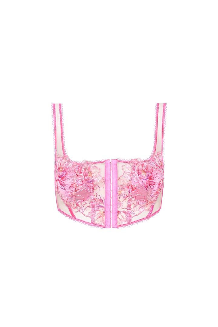 Victorias Secret Hibiscus Embroidery Bustier 8 Victorias Secret Hibiscus Embroidery Bustier