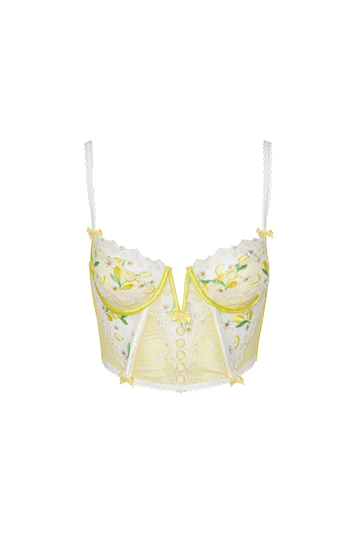 Victorias Secret Lemon Daisy Bustier 8 Victorias Secret Lemon Daisy Bustier