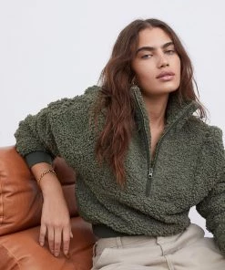 For Love & Leisure Sherpa Fleece Pullover