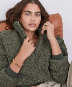 For Love & Leisure Sherpa Fleece Pullover