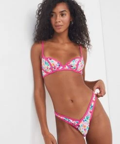 Victorias Secret Watercolor Floral Thong Panty Lingerie 7 Victorias Secret Watercolor Floral Thong Panty Lingerie