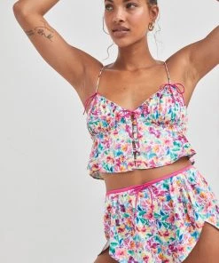 Victorias Secret Watercolor Floral Short Lingerie