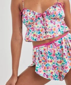 Victorias Secret Watercolor Floral Short Lingerie